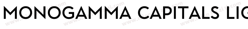 Monogamma Capitals Light字体转换